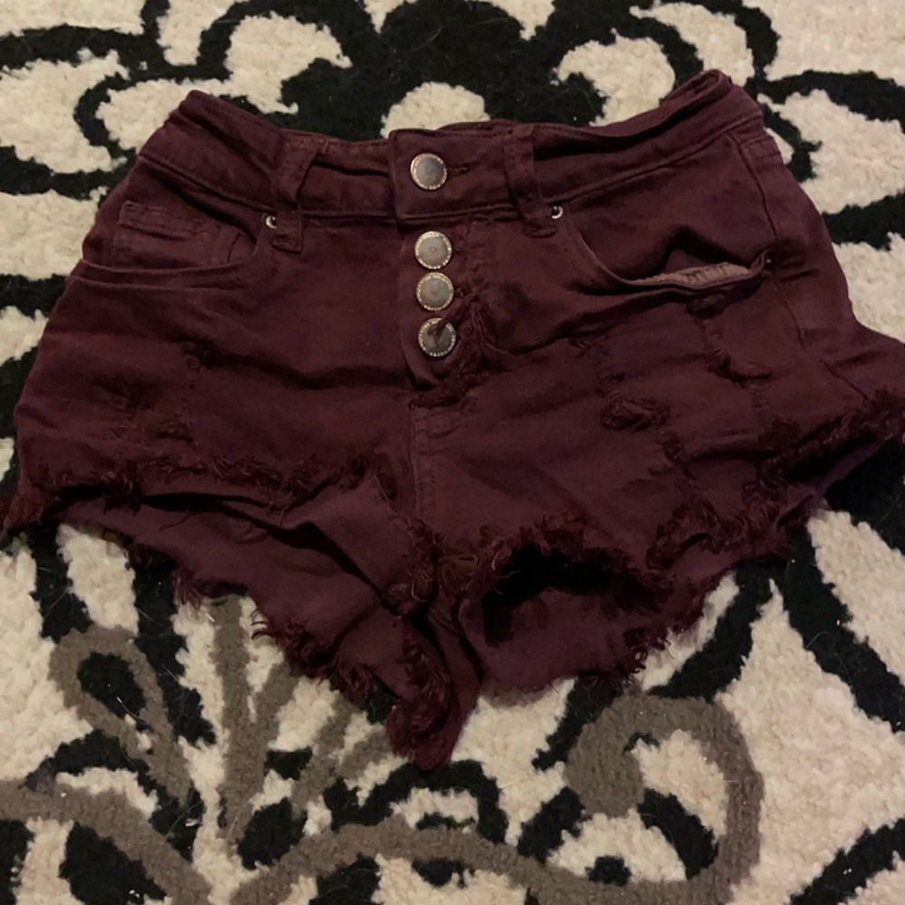 High rise short shorts